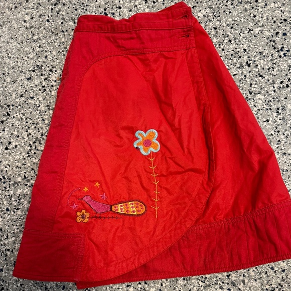 Oilily reversible wrap fall skirt size 152/age 11-12, GUC - Picture 2 of 7